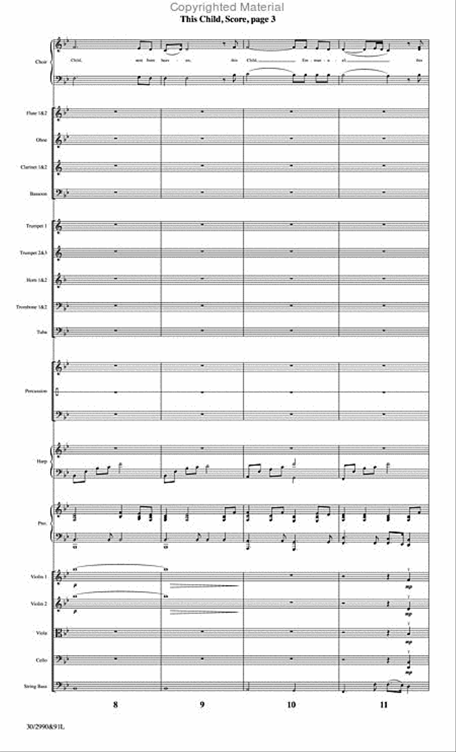 This Child - Orchestral Score and Parts Choir scores gallery preview page 4