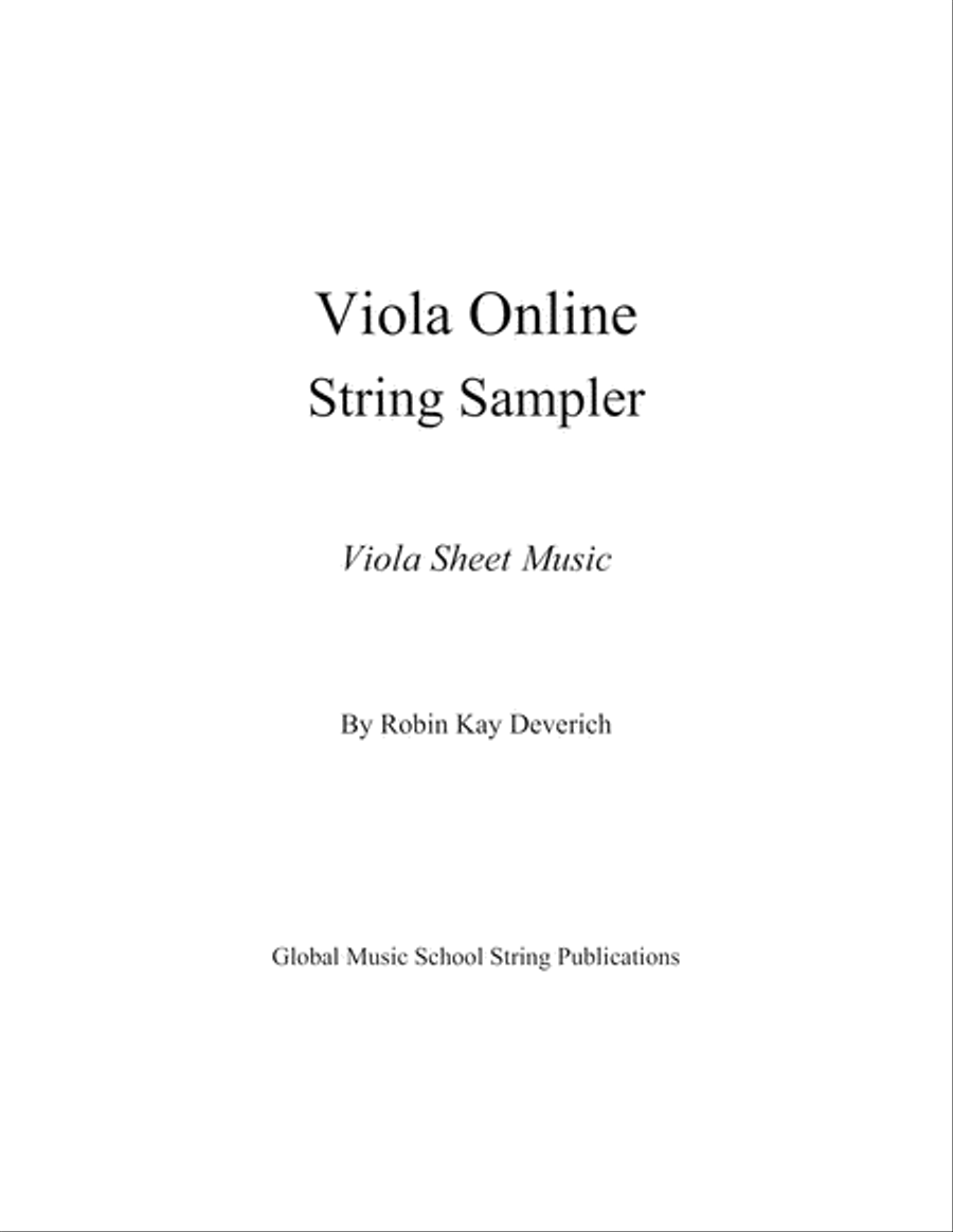 Viola String Sampler Sheet Music