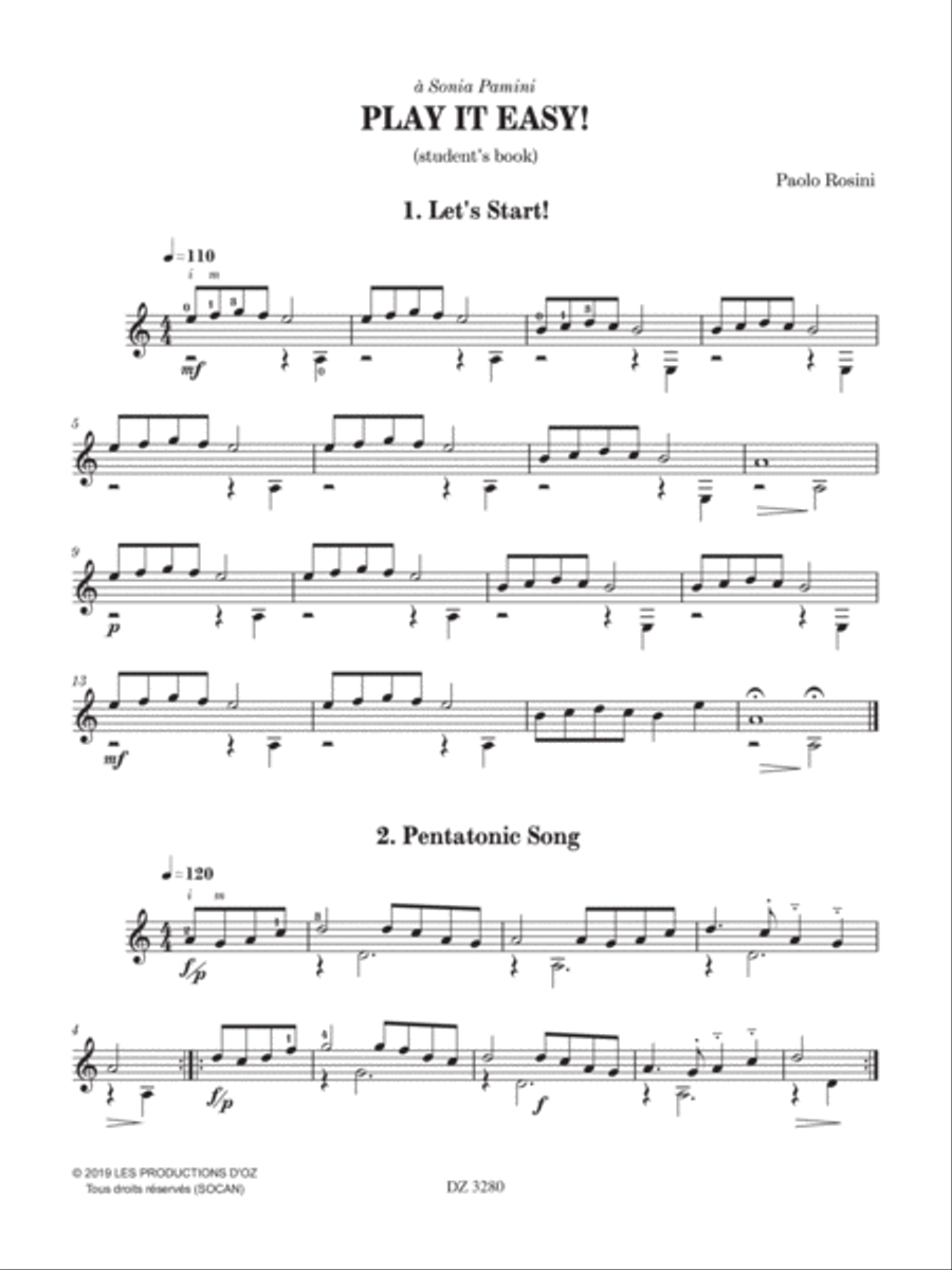 Play It Easy! Livre de l'élève Classical Guitar scores gallery preview page 3