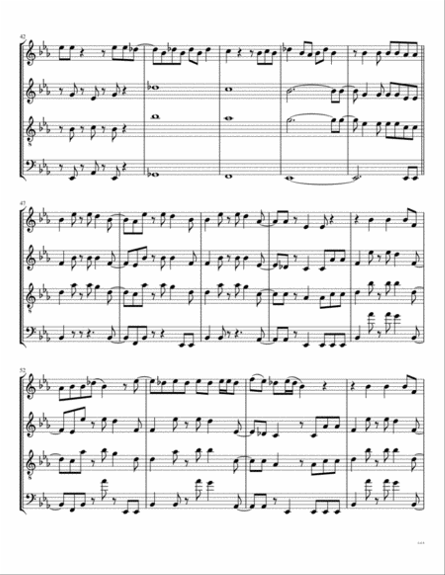 I Can't Dance Woodwind Quartet scores gallery preview page 5