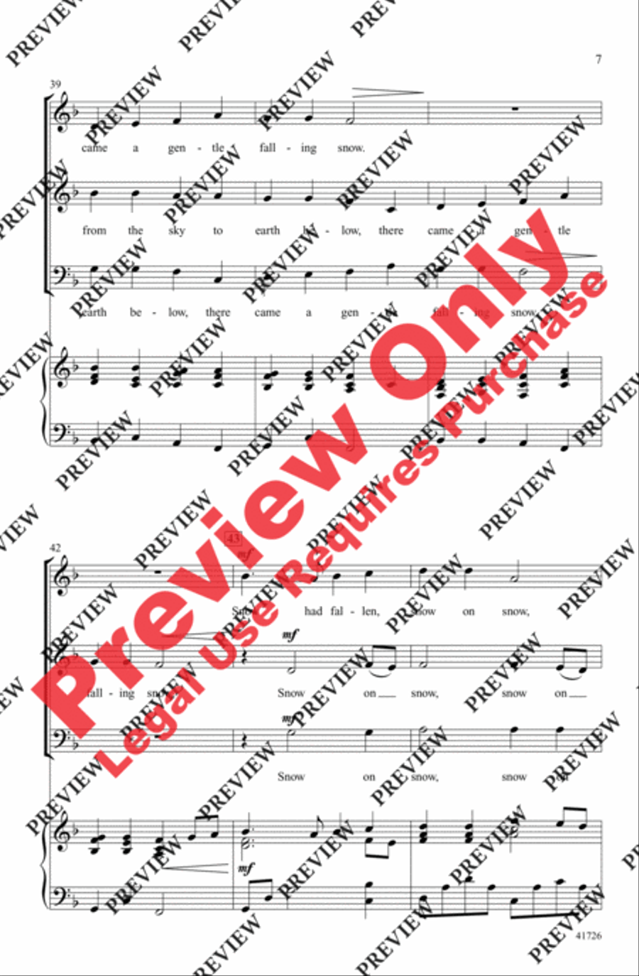 Winter Canon Winter Canon 3-Part scores gallery preview page 17
