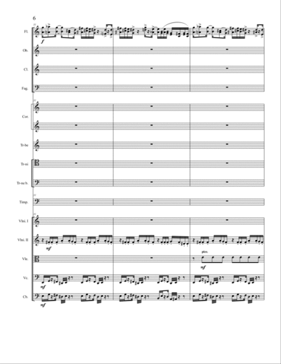 Symphony No. 4 - Score Only Full Orchestra scores gallery preview page 6