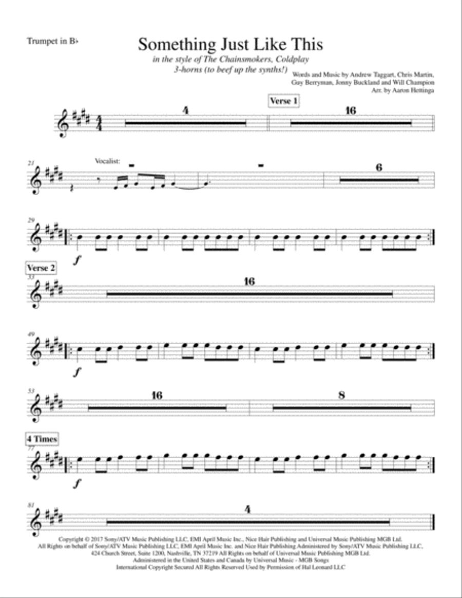 Something Just Like This Small Ensemble scores gallery preview page 2