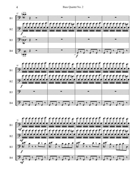 Bass Quartet No. 2 - "Mondegreen" image number null