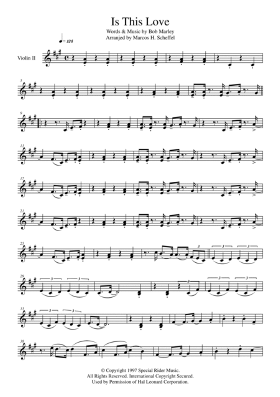 Is This Love String Quartet scores gallery preview page 3