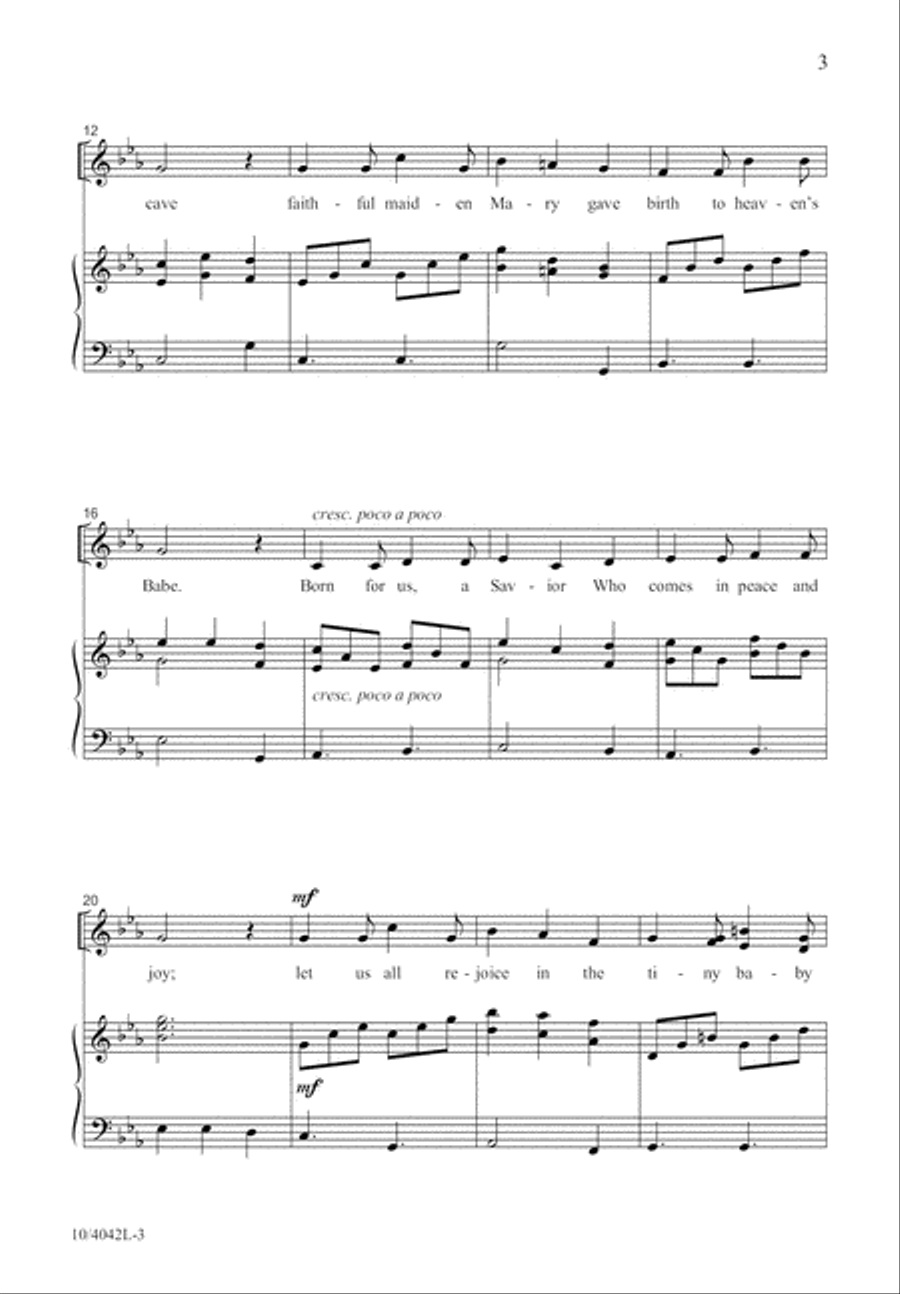 Heaven Sang for Joy Heaven Sang for Joy 3-Part scores gallery preview page 4