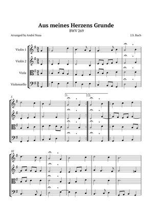 Book cover for Aus meines Herzens Grunde BWV 269