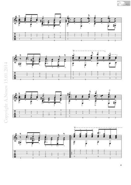 Blue Canary (Sheet music for guitar) image number null