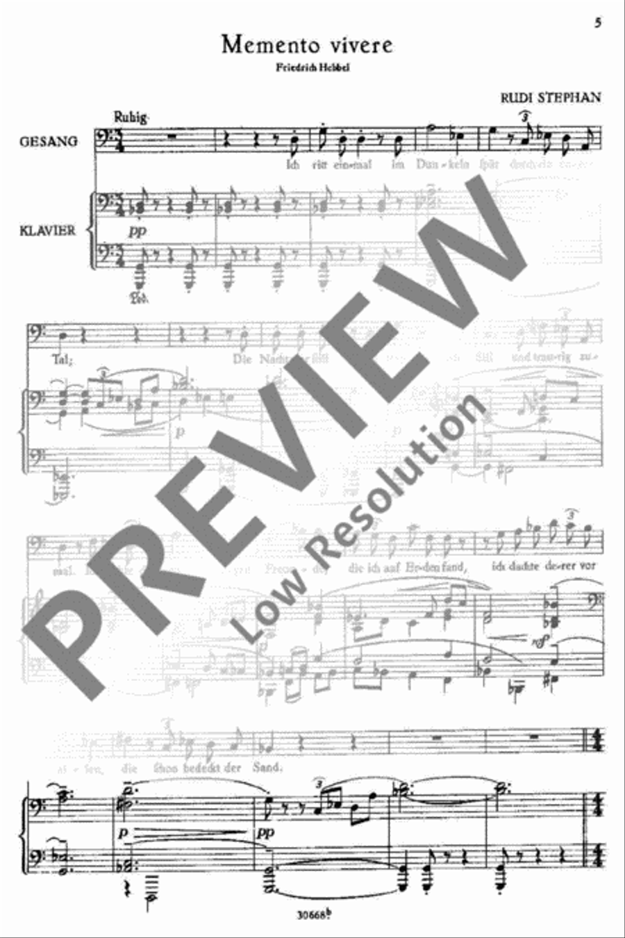 Zwei ernste Gesänge Baritone Voice scores gallery preview page 5