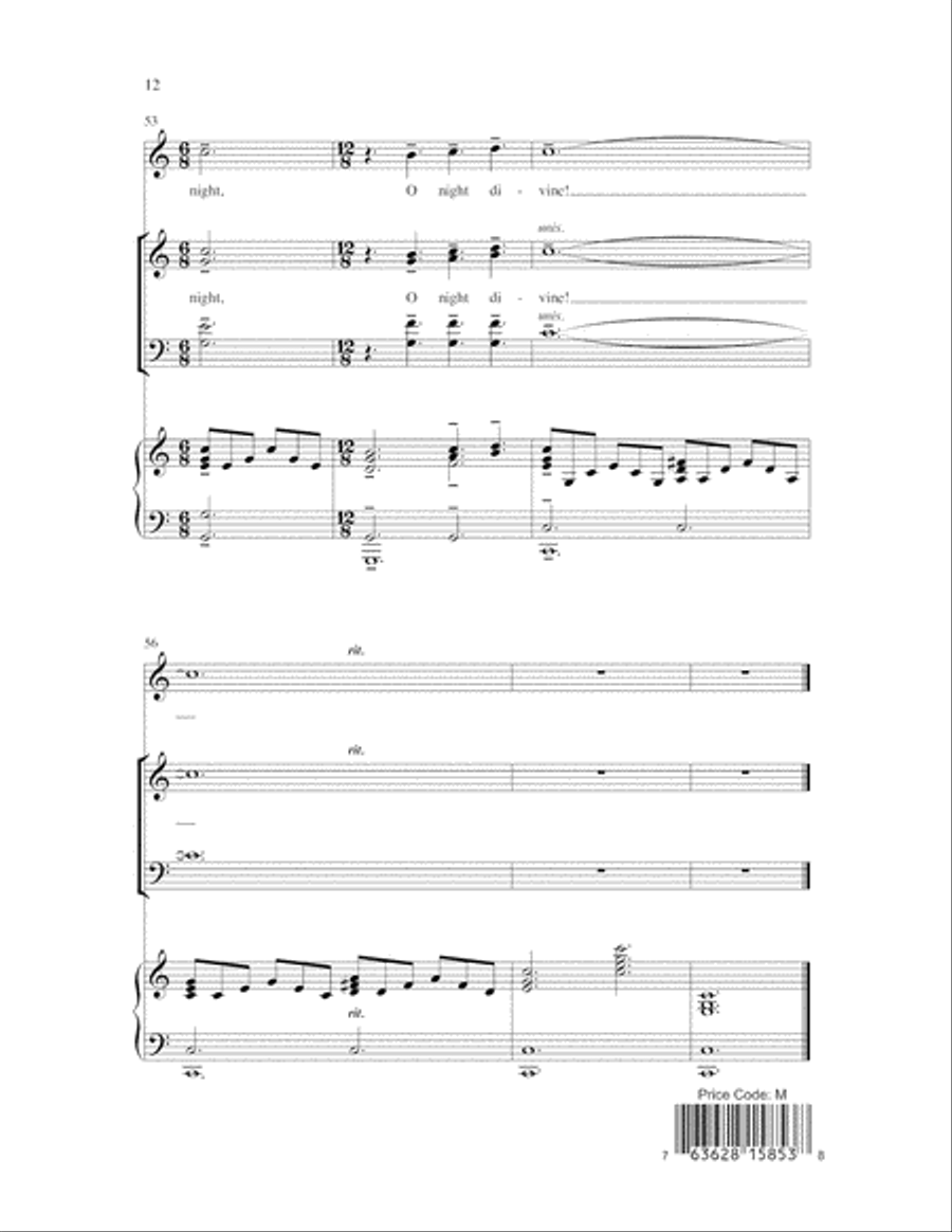 O Holy Night O Holy Night 4-Part scores gallery preview page 13