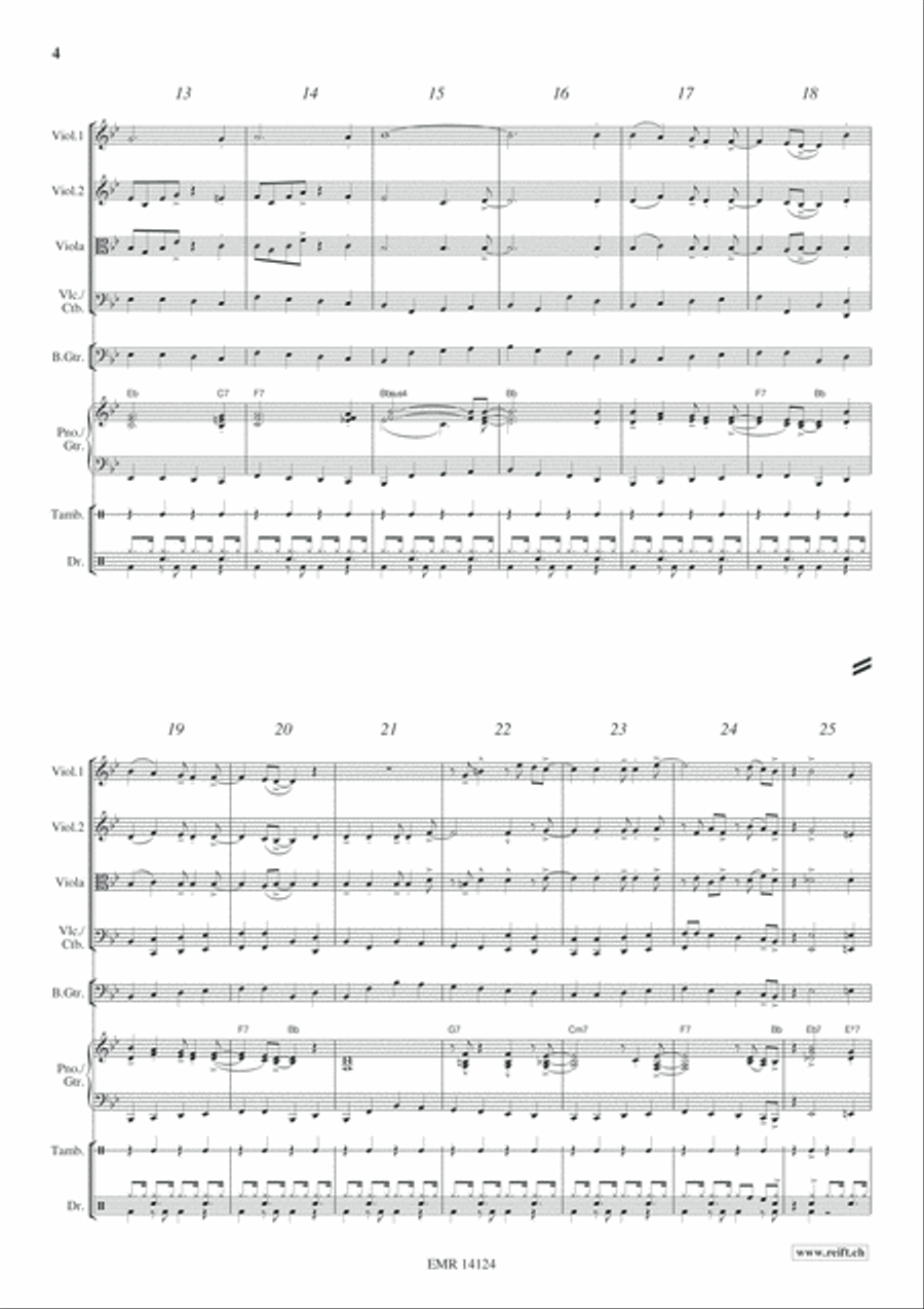 Joyful Christmas String Quartet scores gallery preview page 5