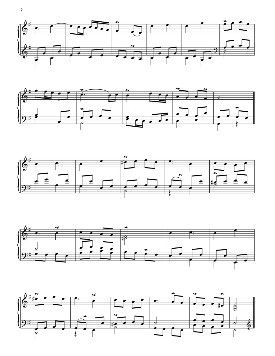 The Peasant Girl (La Villageoise) Piano Solo scores gallery preview page 2