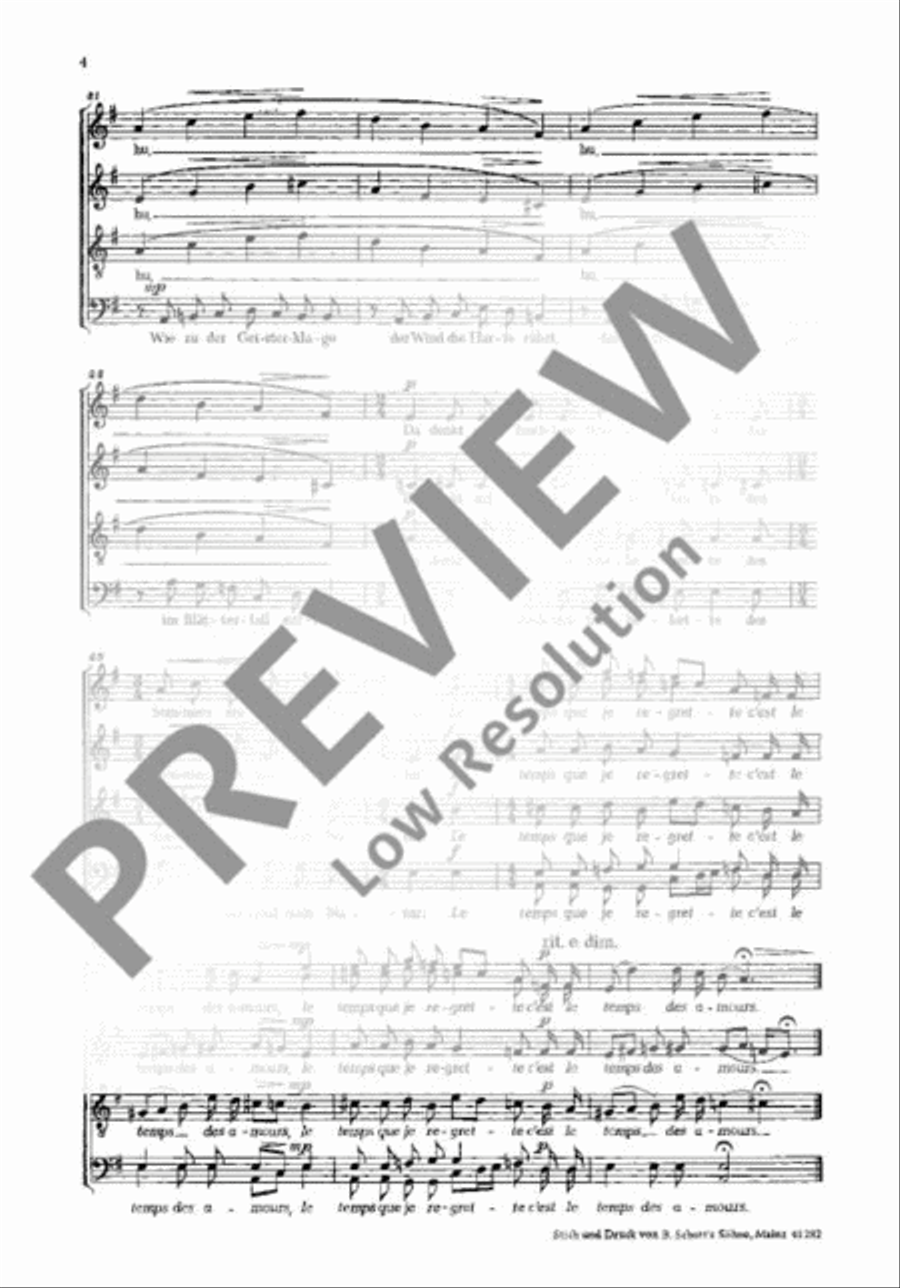 3 deutsche Chansons Mixed Choir scores gallery preview page 5