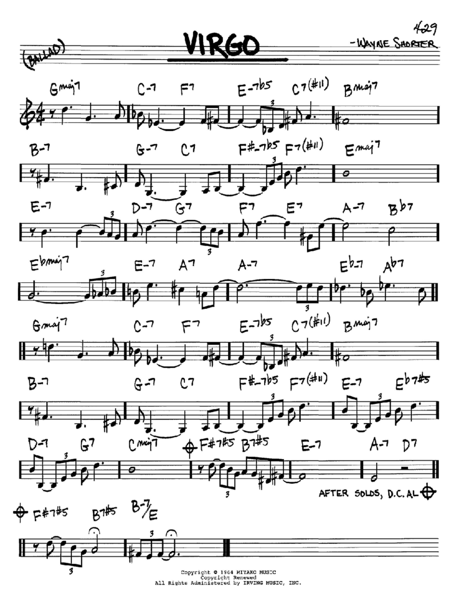 Virgo Virgo Piano scores gallery preview page 1