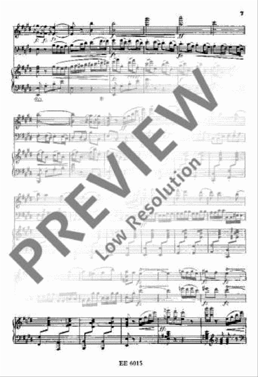 Piano Trio E minor Piano Trio scores gallery preview page 12