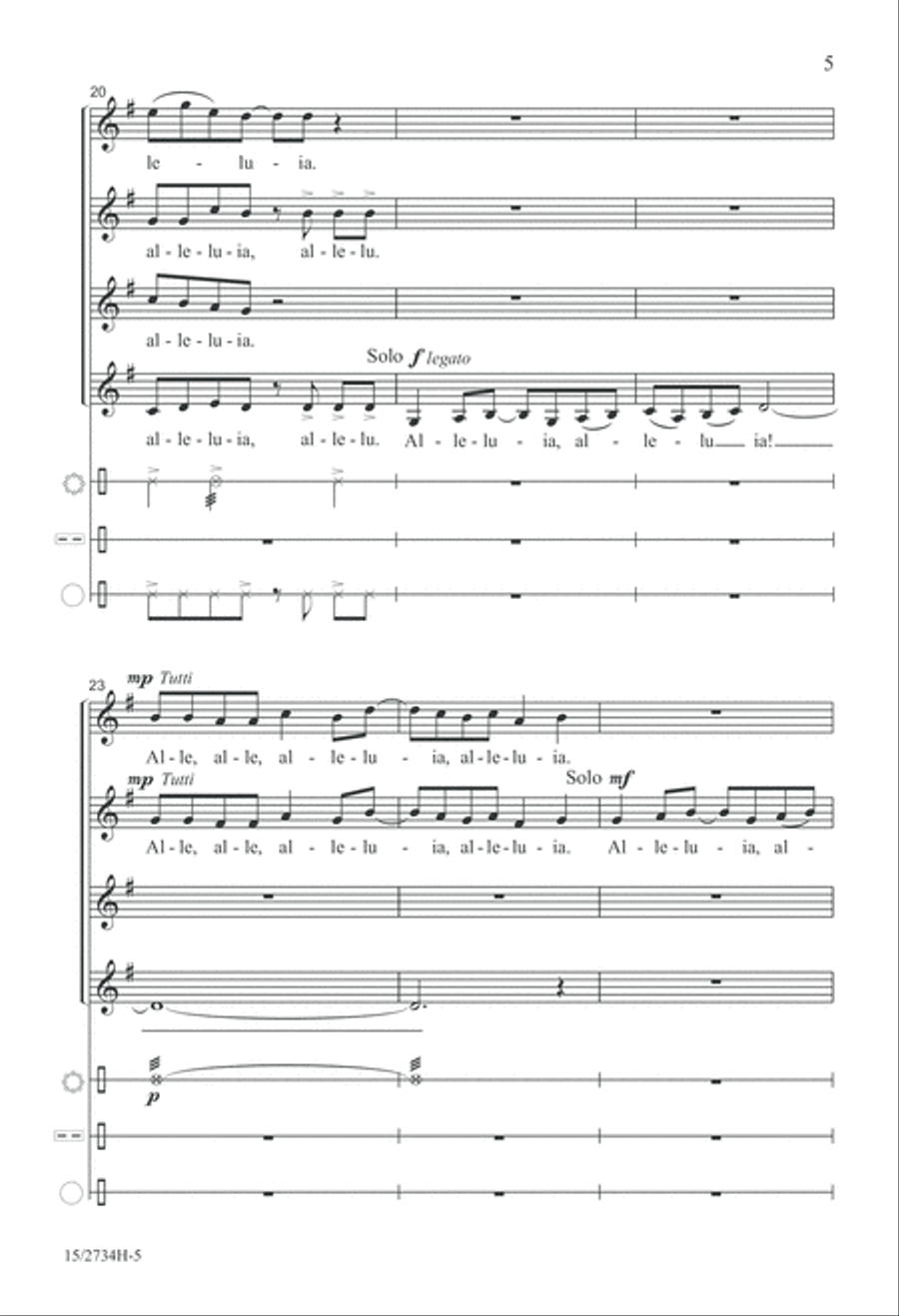 Alleluia, Alleluia! Alleluia, Alleluia! SSAA scores gallery preview page 6