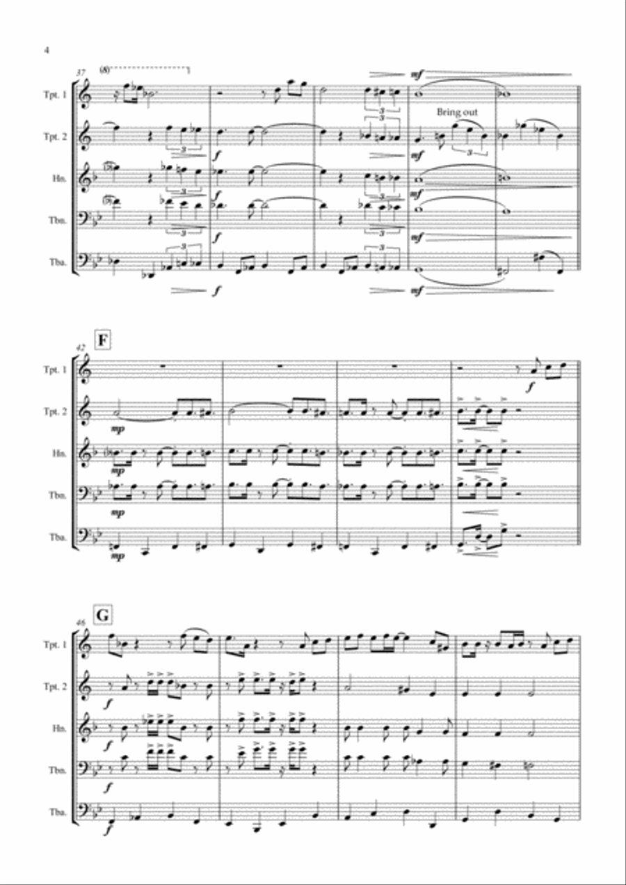 Copacabana (At The Copa) Brass Ensemble scores gallery preview page 4
