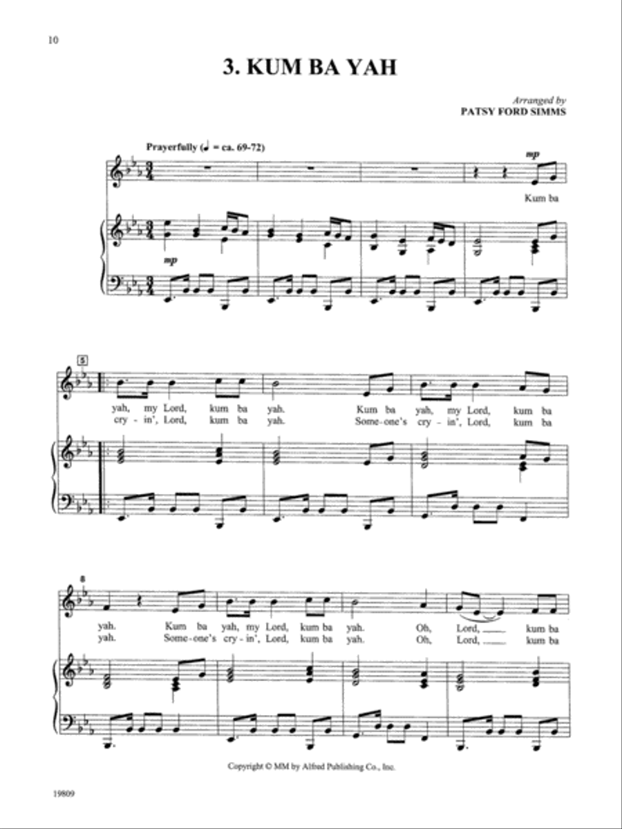 Ready to Sing . . . Spirituals Voice scores gallery preview page 4