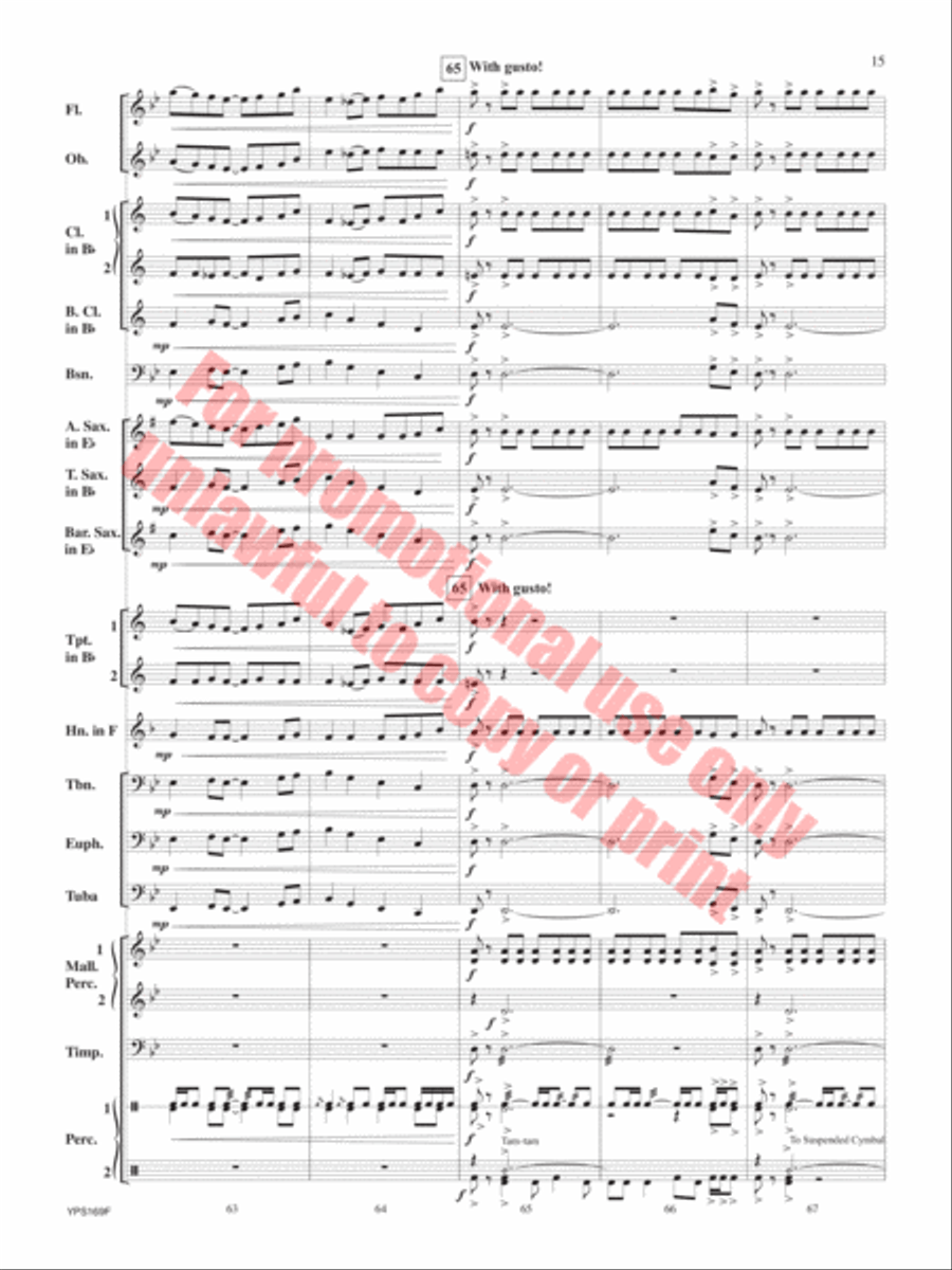 Fracas Fracas Concert Band scores gallery preview page 16