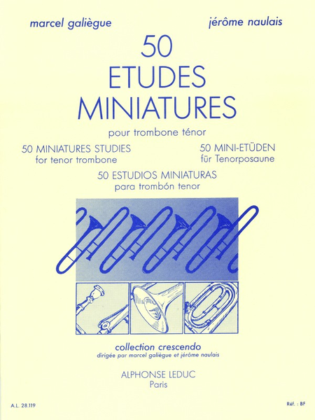 50 Etudes Miniatures - Trombone Tenor
