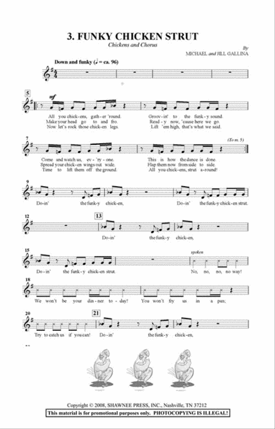 A Barnyard Moosical Unison Choir scores gallery preview page 4