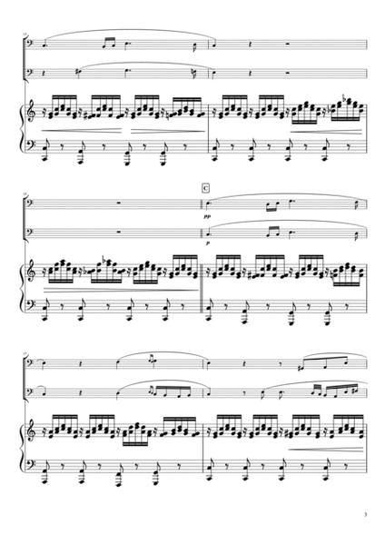 "Ave Maria"(Cdur) Piano trio / Cello duet