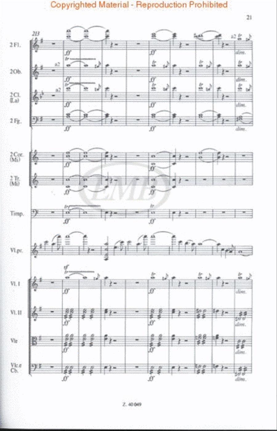 Concerto for Violin and Orchestra in E Minor, Op. 64 Violin Solo scores gallery preview page 3