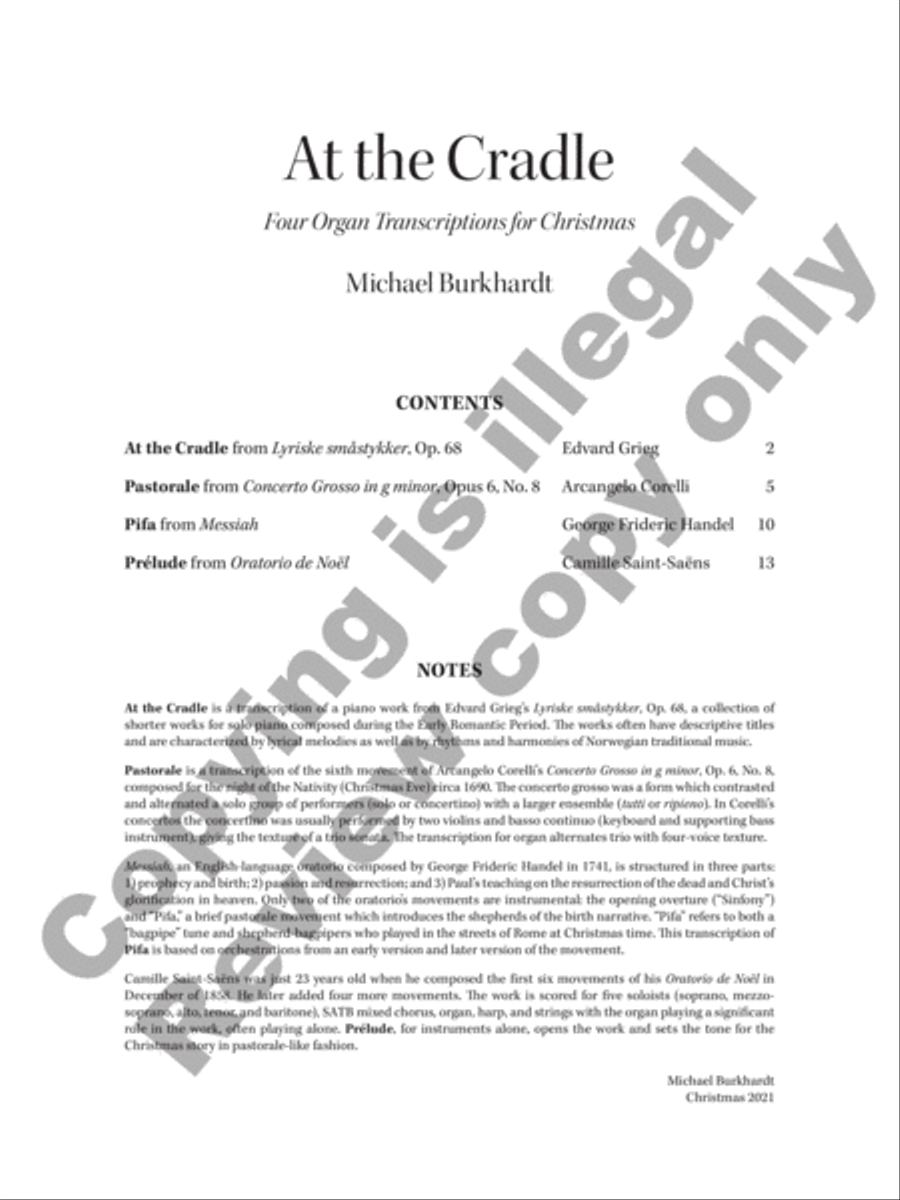 At the Cradle Organ scores gallery preview page 2