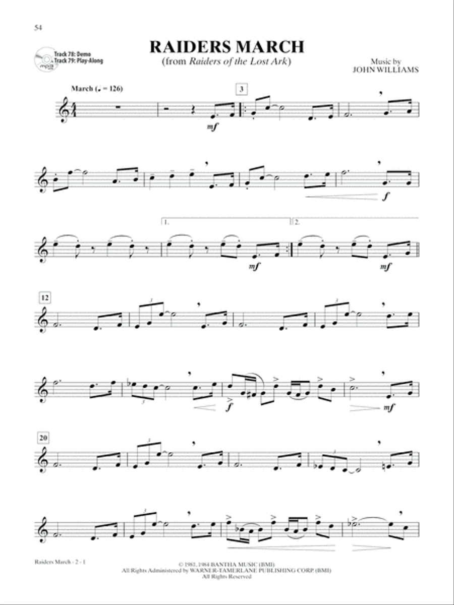 Ultimate Movie Instrumental Solos Trumpet Solo scores gallery preview page 8