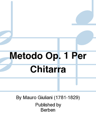 Metodo Op. 1 Per Chitarra