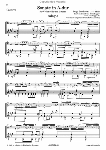 Sonate in A-Dur (Sonata in La)