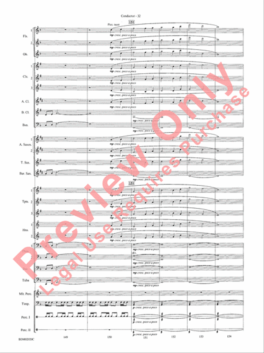 Prairiesong Concert Band scores gallery preview page 35