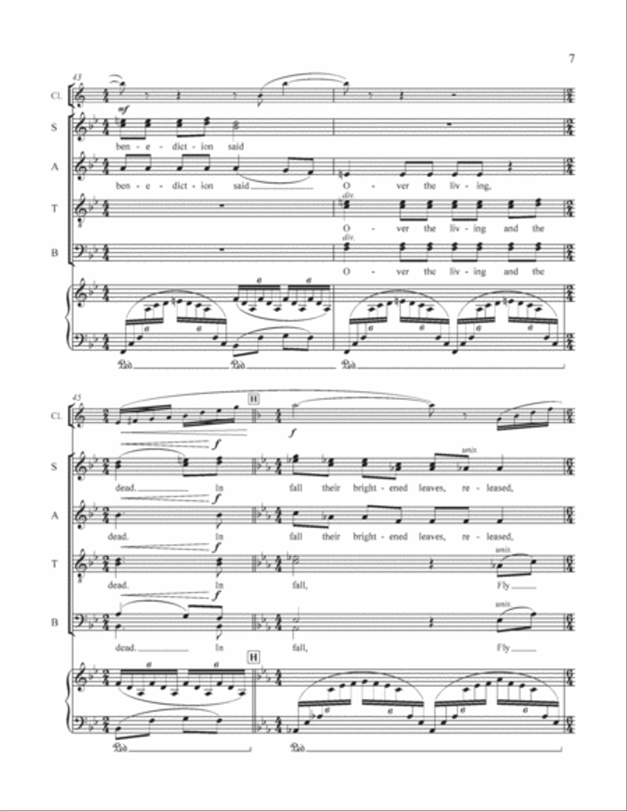 The Great Trees: 5. The Timbered Choir 4-Part scores gallery preview page 19
