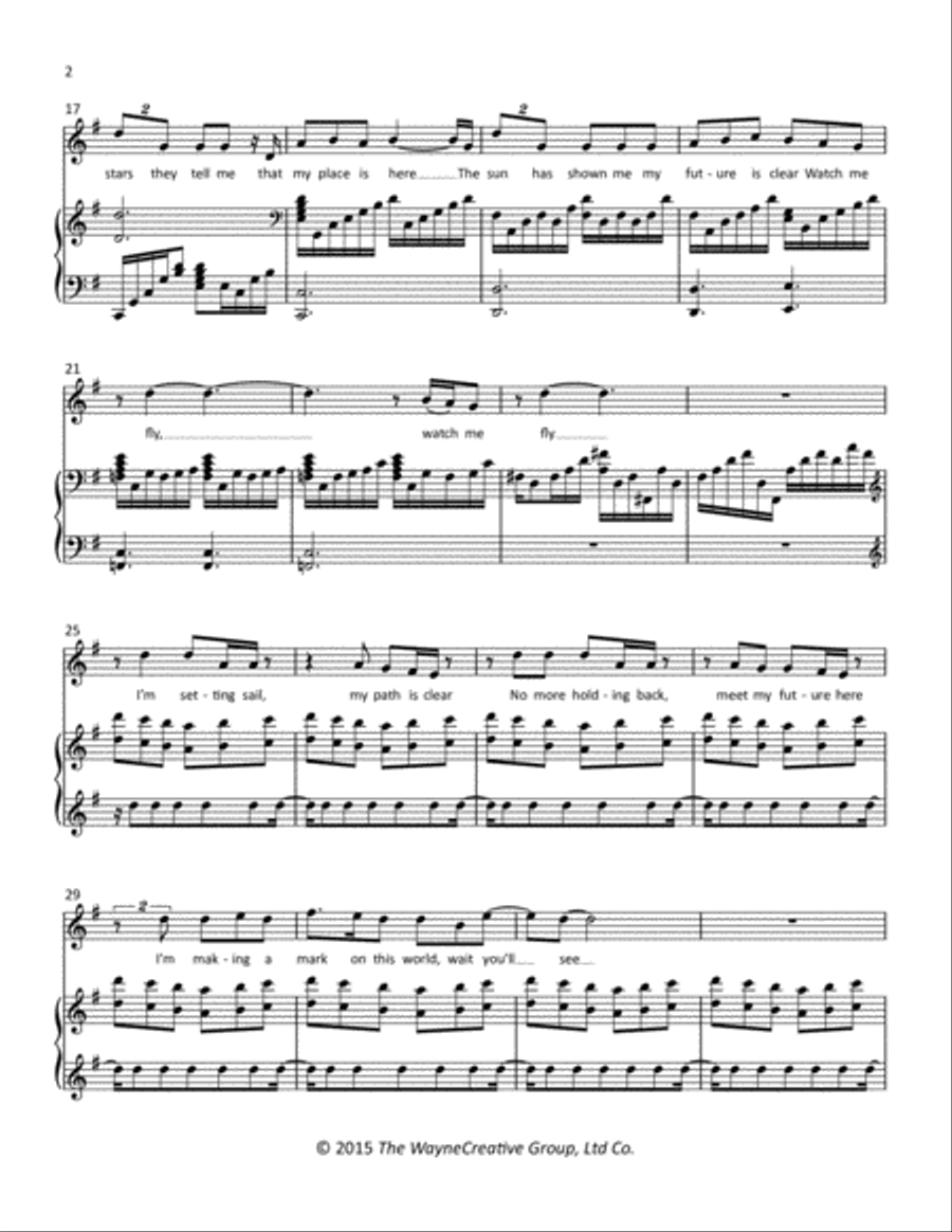 Watch Me Fly Tenor Voice scores gallery preview page 2
