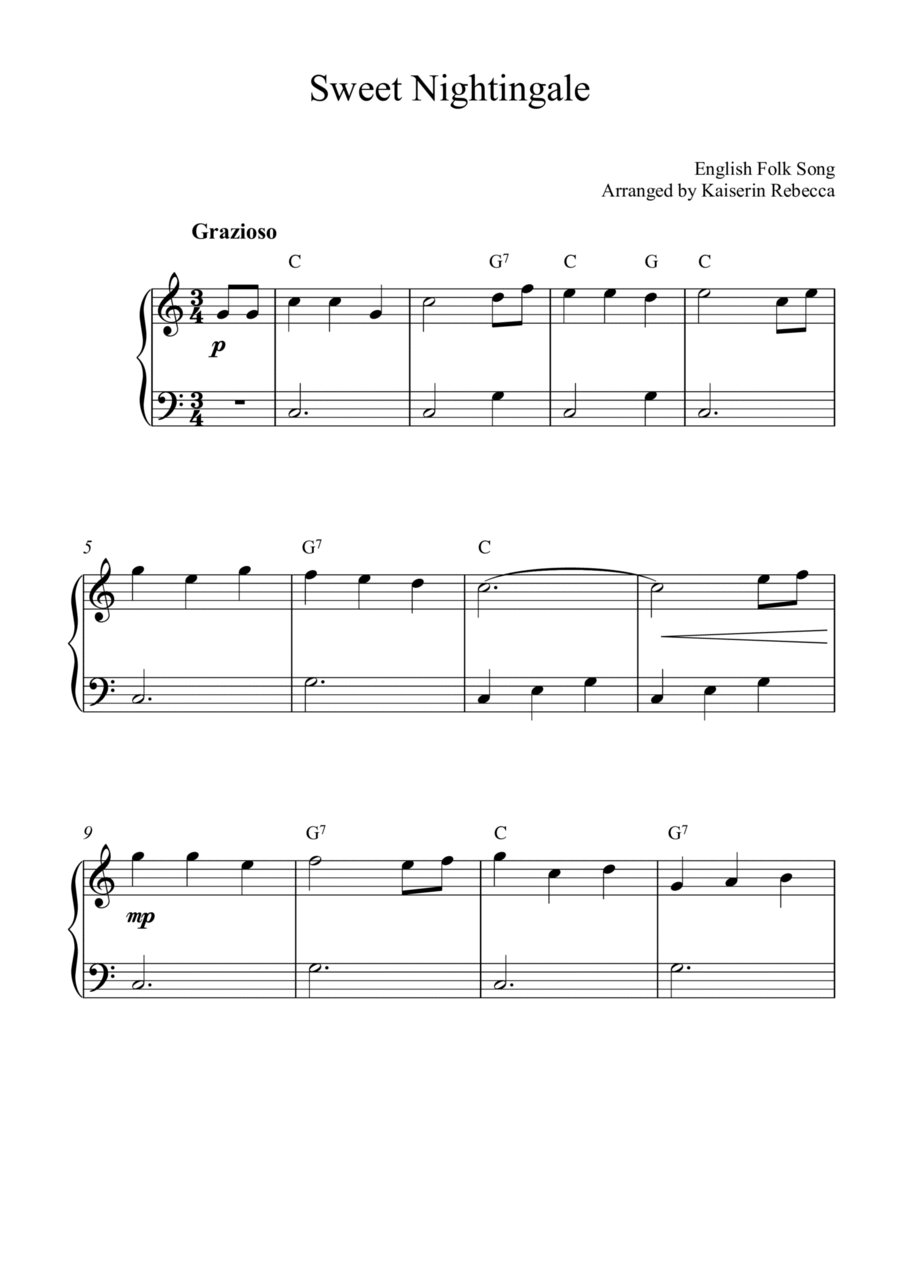 Sweet Nightingale Piano Method scores gallery preview page 1