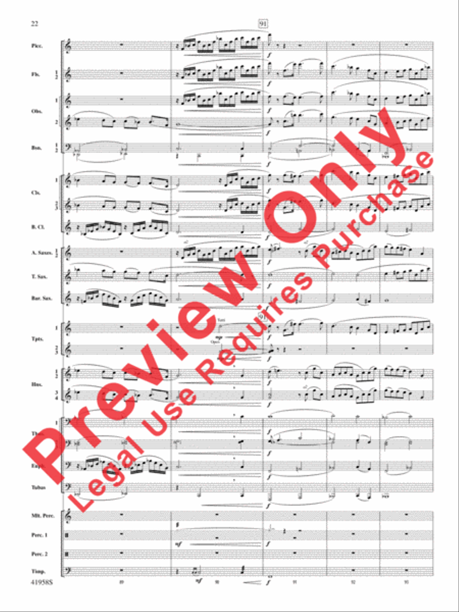 God's Country Concert Band scores gallery preview page 42