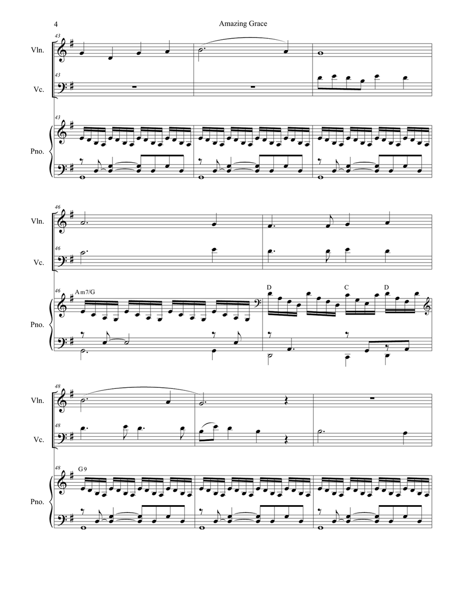 Amazing Grace (with 