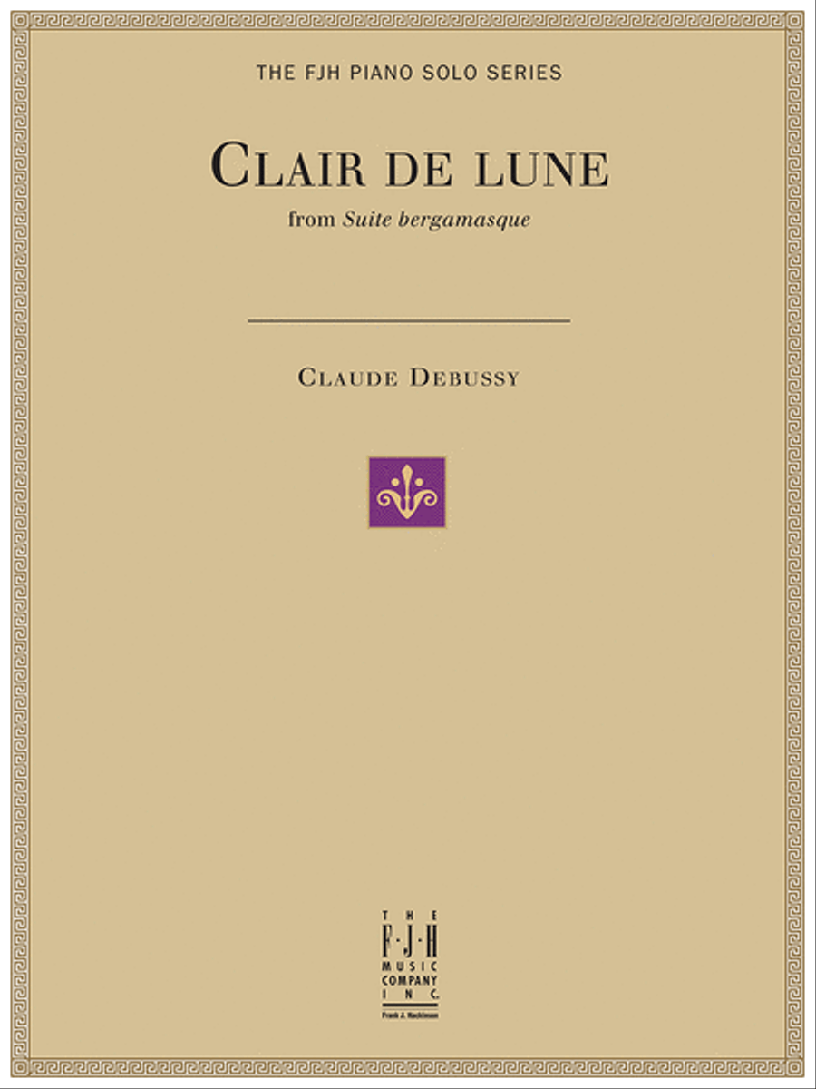 Clair de lune from Suite bergamasque Piano Solo scores gallery preview page 1