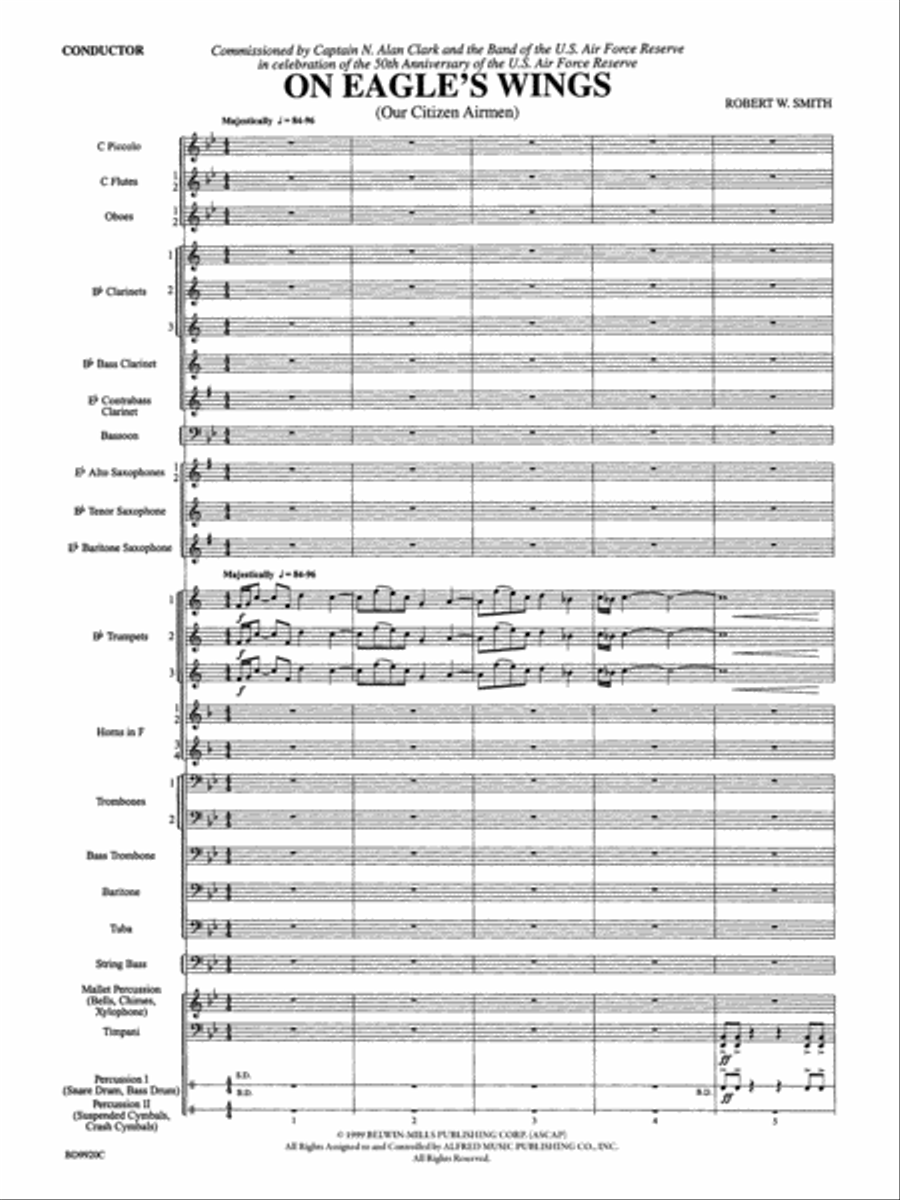 On Eagle's Wings On Eagle's Wings Concert Band scores gallery preview page 3