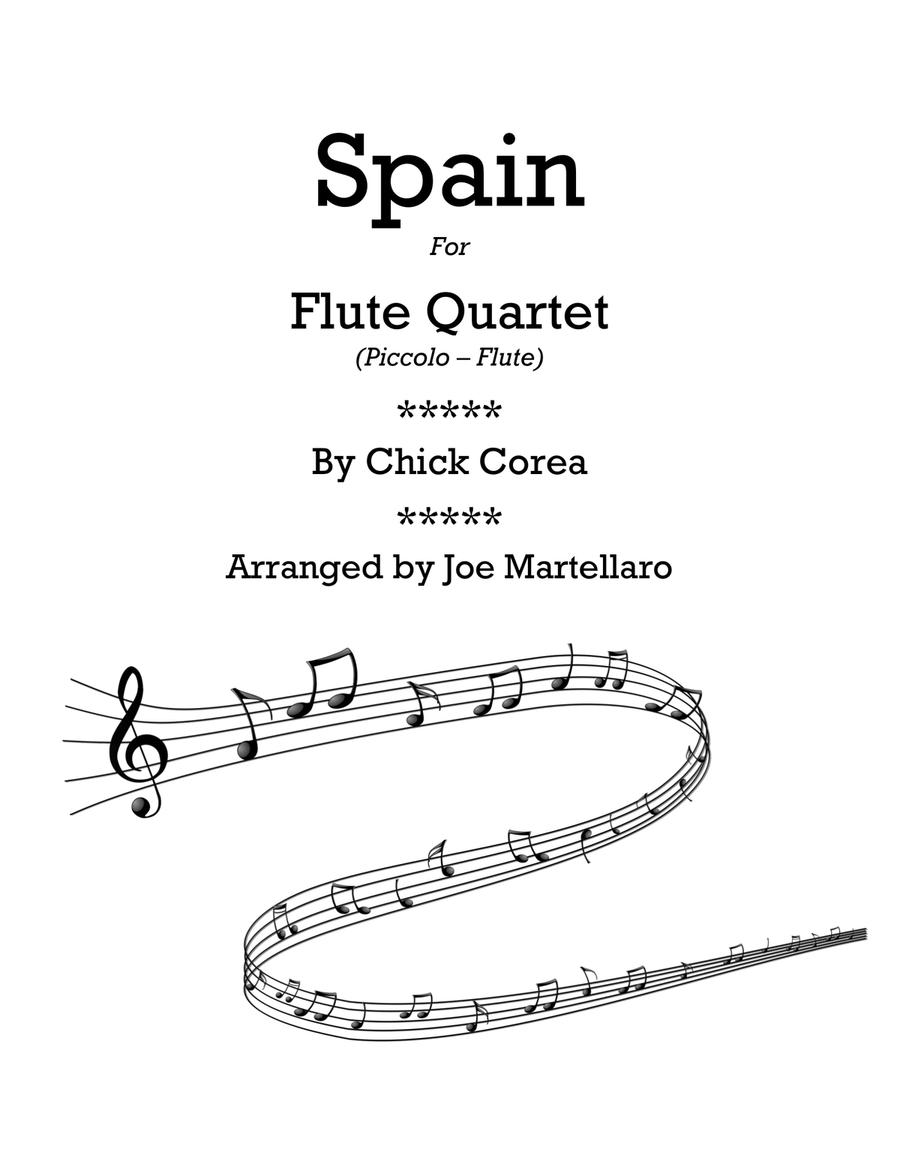Spain Flute Quartet scores gallery preview page 1