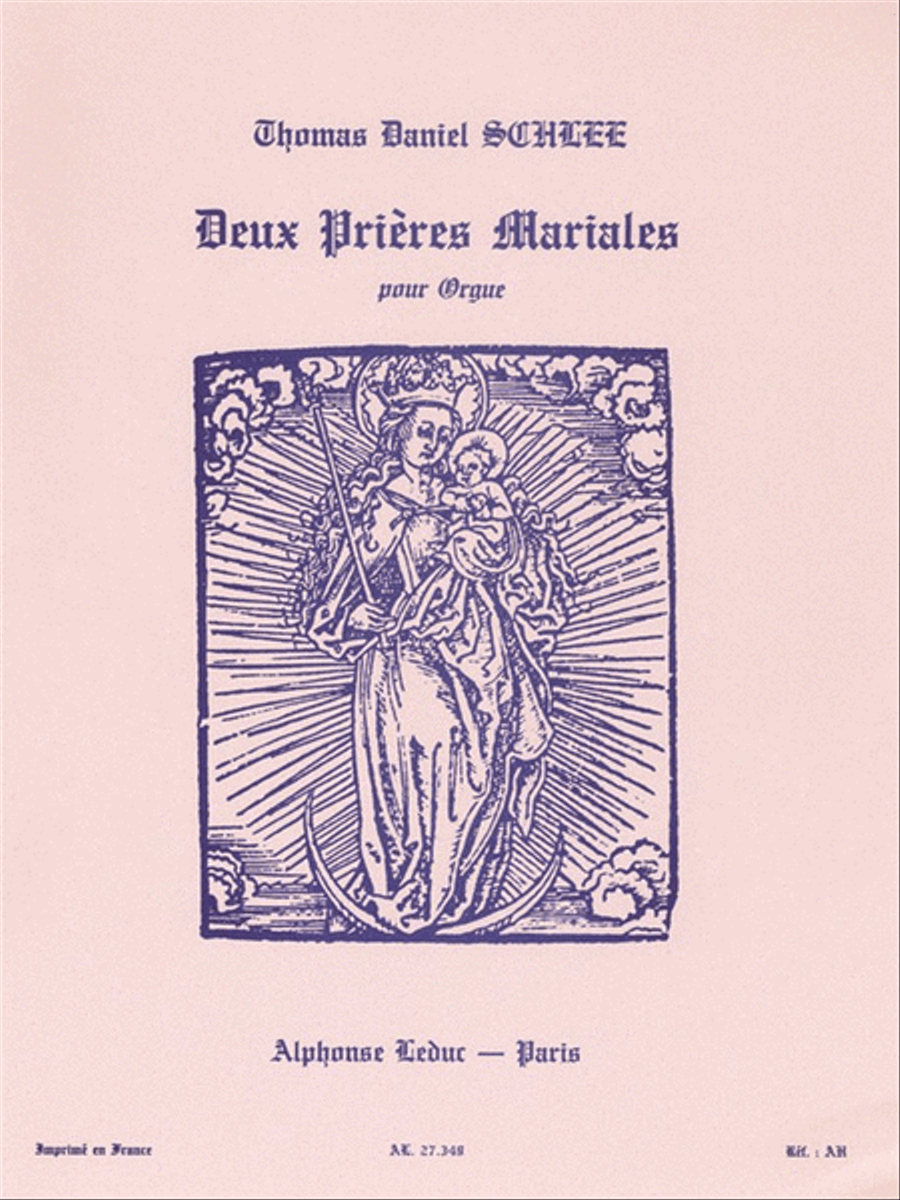 2 Prieres Mariales (organ) Organ scores gallery preview page 1