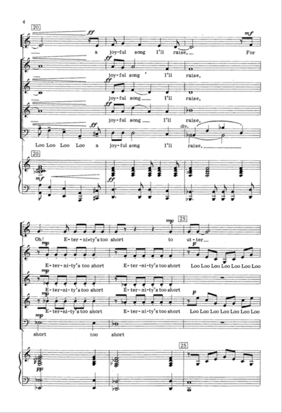 In Wonder, Love And Praise 4-Part scores gallery preview page 3
