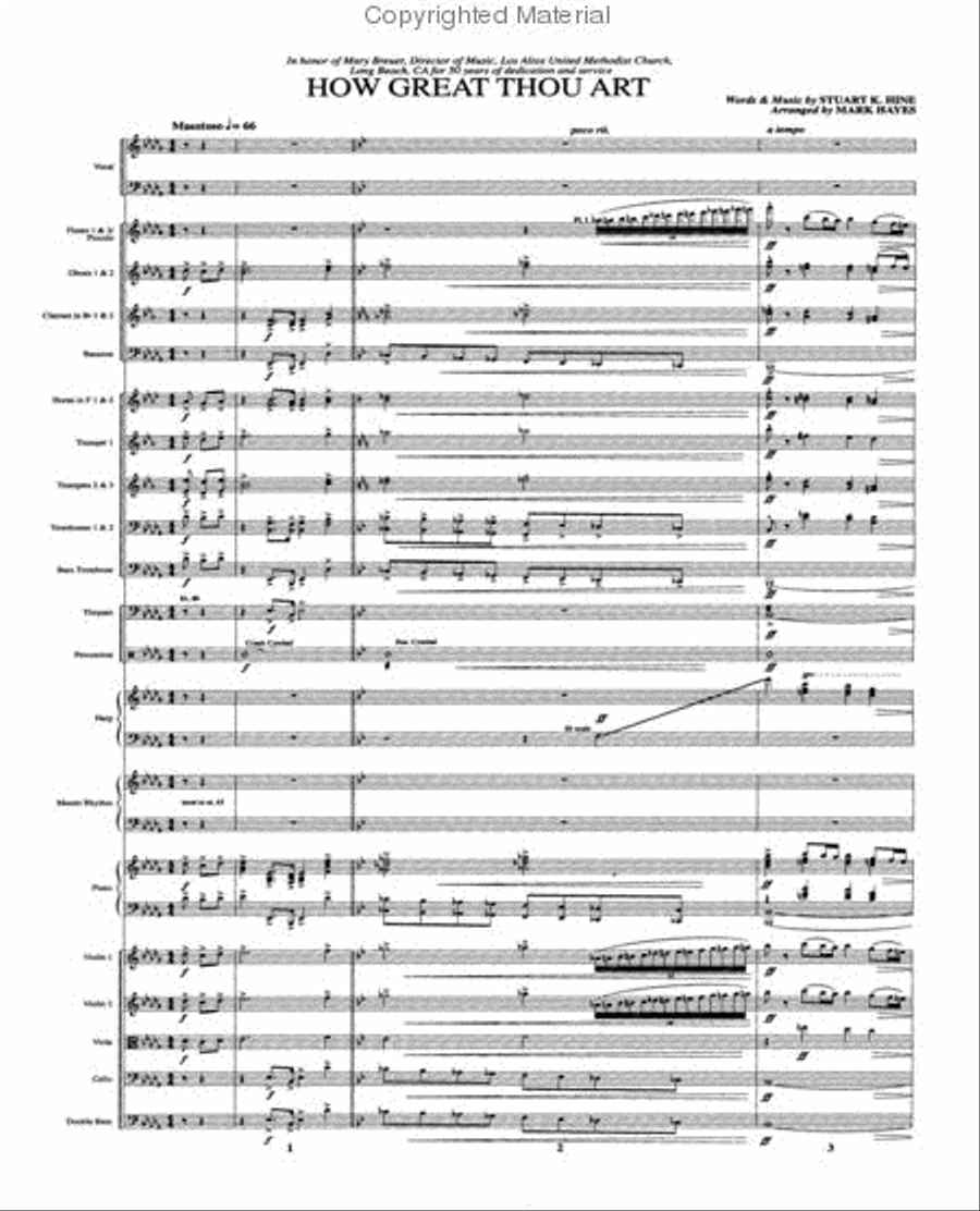 How Great Thou Art Choir scores gallery preview page 2
