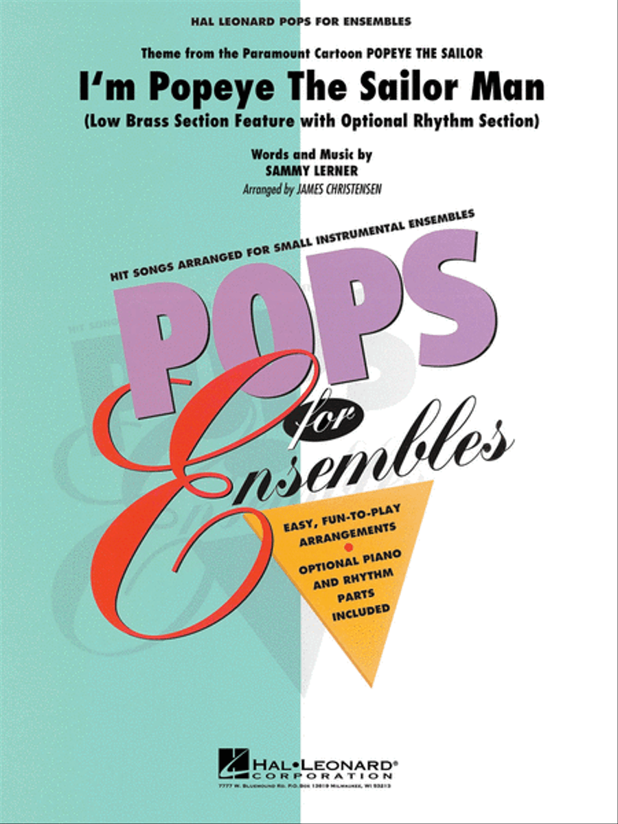 I'm Popeye the Sailor Man Brass Ensemble scores gallery preview page 1