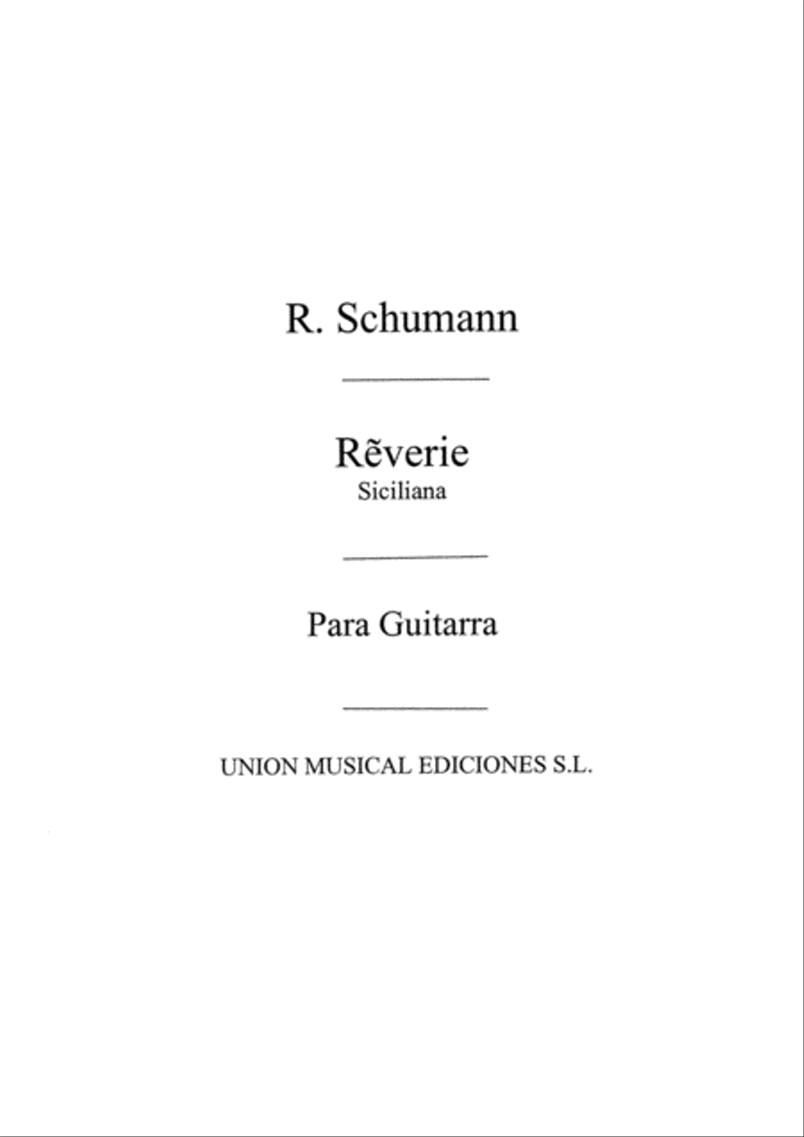 Reverie Siciliana Acoustic Guitar scores gallery preview page 1