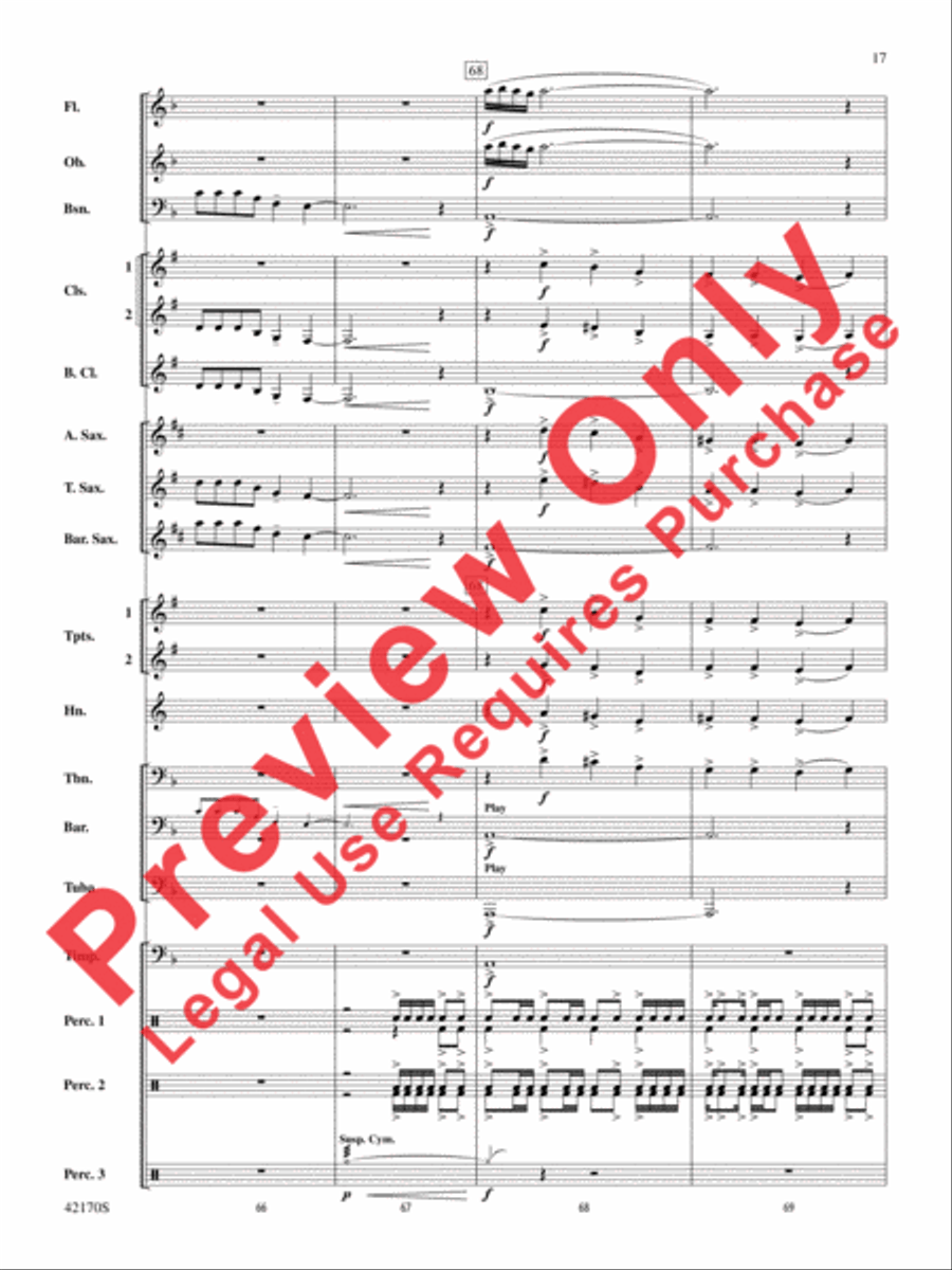 Bushido Bushido Concert Band scores gallery preview page 17