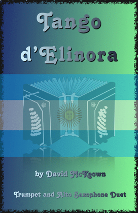 Book cover for Tango d'Elinora, for Trumpet and Alto Saxophone Duet