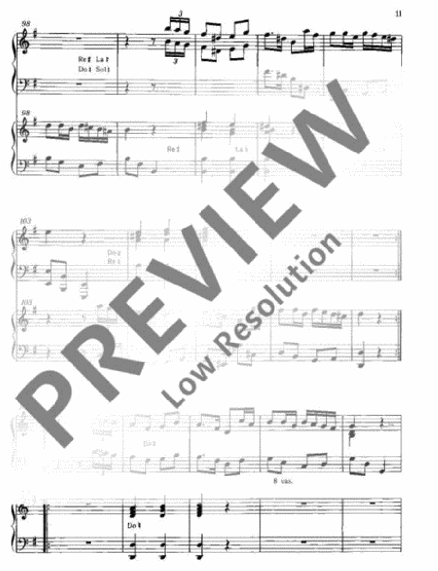One Concerto for two Organs Harp scores gallery preview page 12