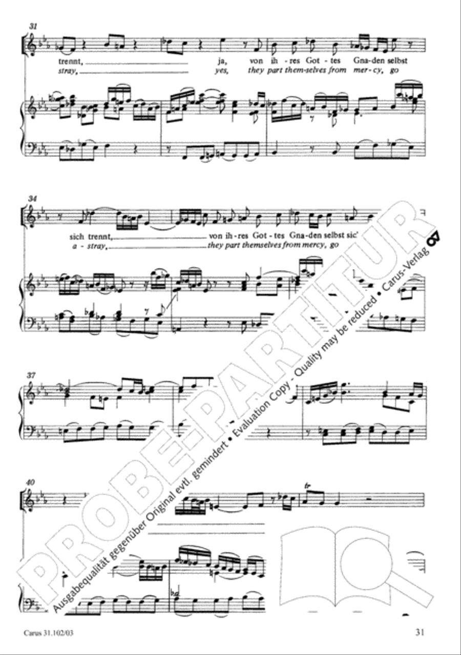 Lord God, your eyes are seeing truth in trusting (Herr, deine Augen sehen nach dem Glauben) ATB scores gallery preview page 32