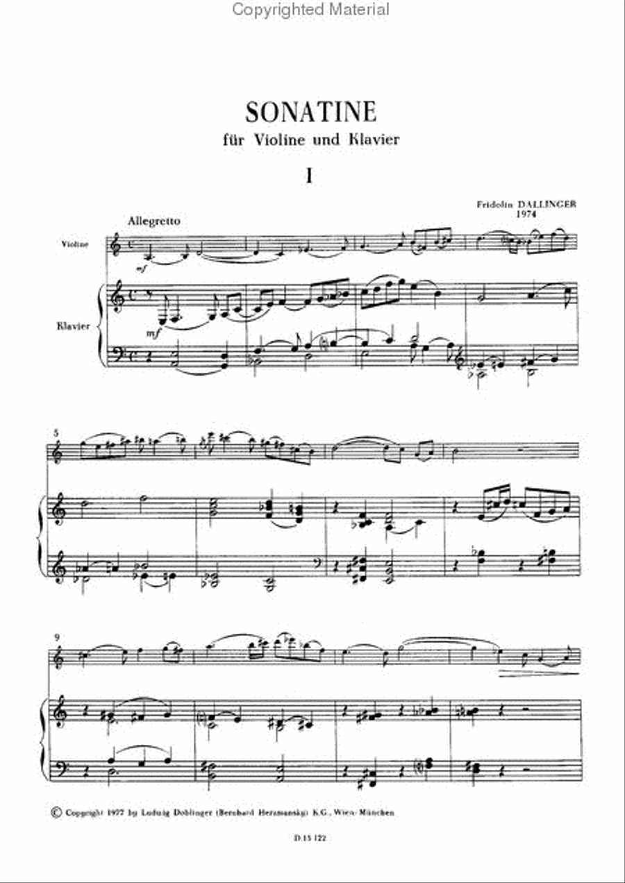 Sonatine Sonatine Violin Solo scores gallery preview page 2